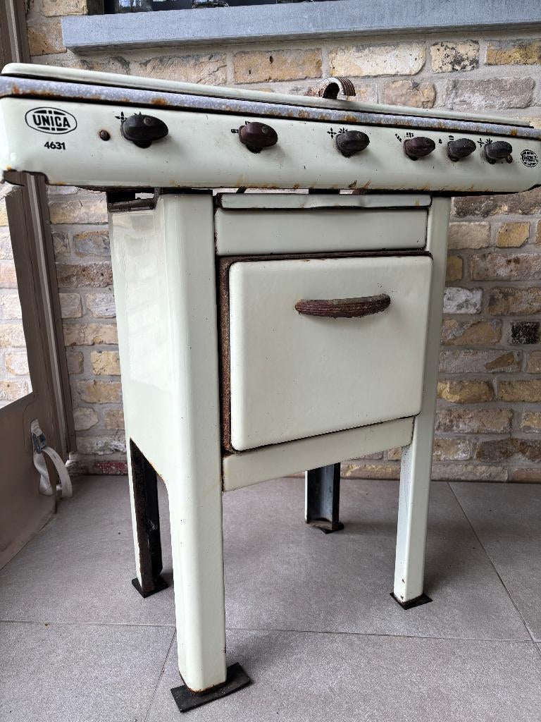 jaren 1940-1960 retro Fobrux Haren gasfornuis – decoratie, Ophalen