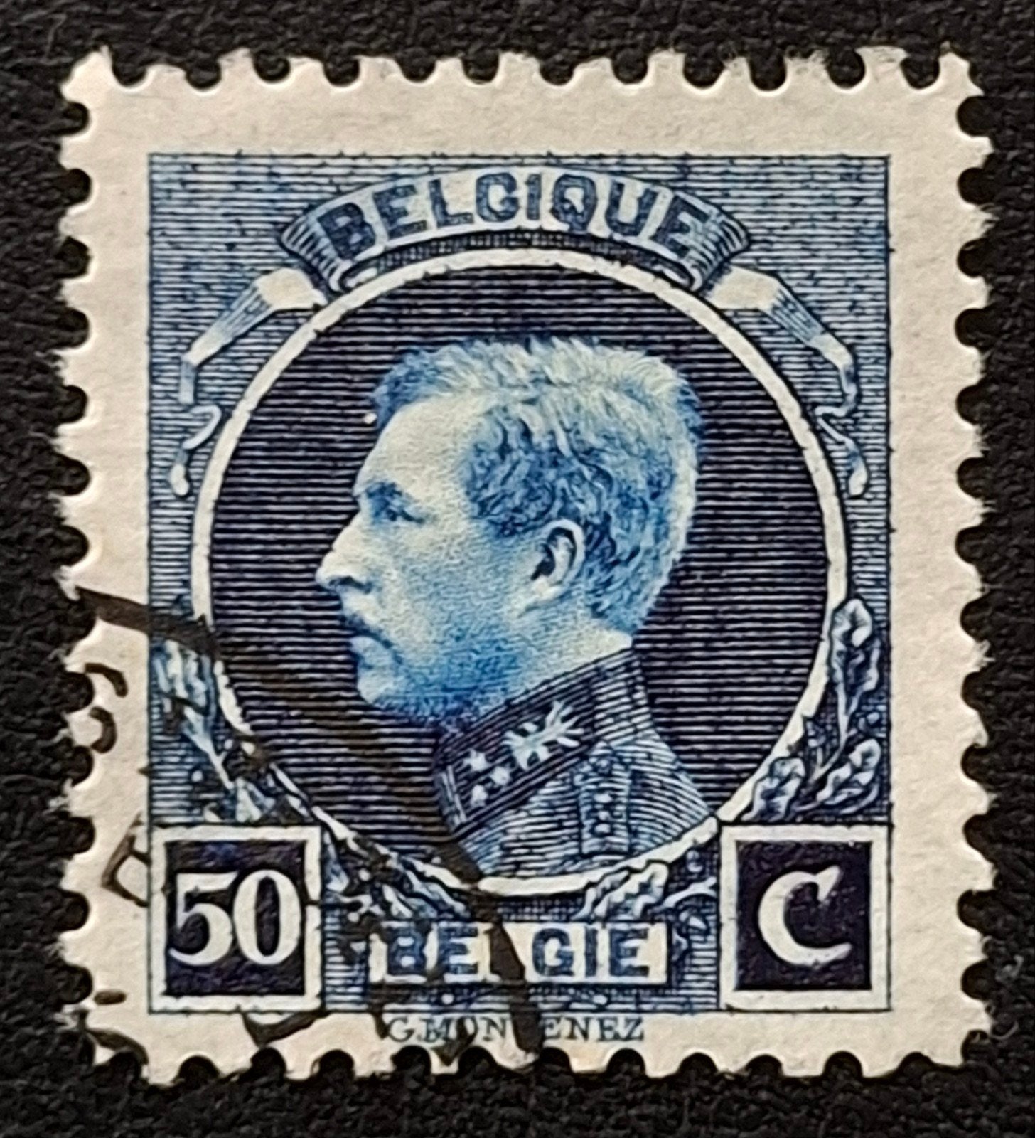 België: OBP 187 ** Montenez 1921., Met stempel, Koninklijk huis, Frankeerzegel, Ophalen of Verzenden