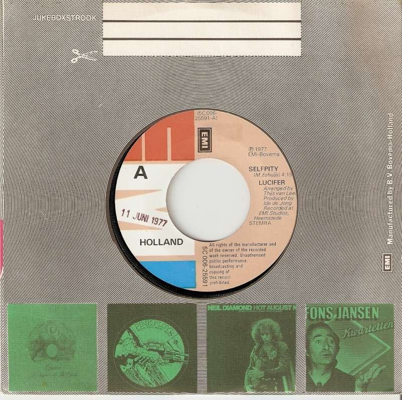 single Lucifer - Self-pity, Cd's en Dvd's, Vinyl Singles, 7 inch, Ophalen of Verzenden, Zo goed als nieuw, Pop