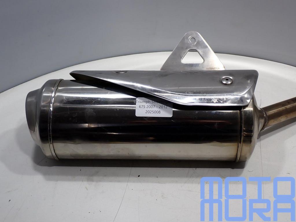 Uitlaat rechts voor de Triumph Street triple 675 2007 - 2012, Motoren, Gebruikt, -, -, Ophalen of Verzenden