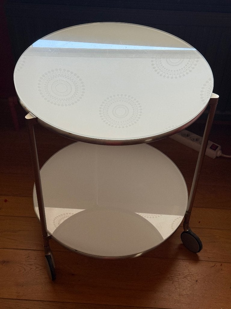 Table à roulettes Ikea, Verre, Rond, 50 à 100 cm, Enlèvement