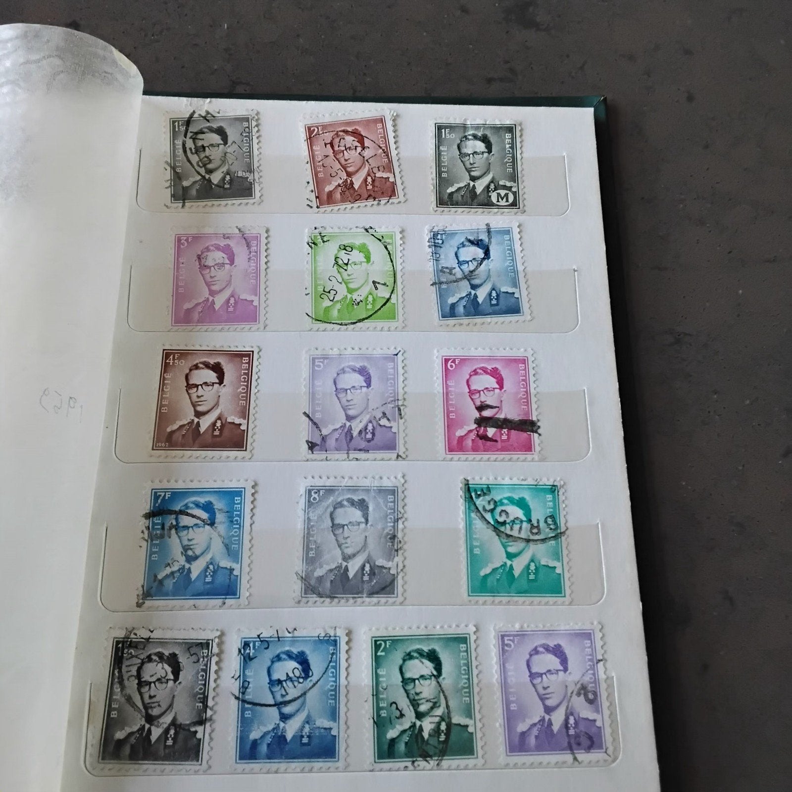 stampalbum  - oude afgestempeld Belgische postzegels, Ophalen, Met stempel, Koninklijk huis, Frankeerzegel