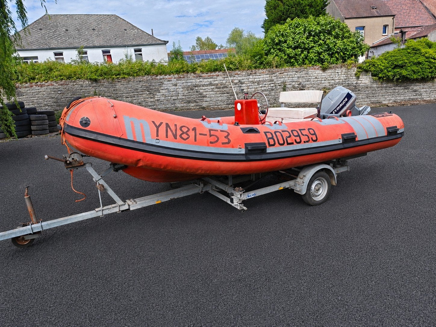 Bateau semi-rigide MARSHALL Zodiac, Sports nautiques & Bateaux, Canots pneumatiques, Utilisé, Autres marques, Polyester/fibre de verre