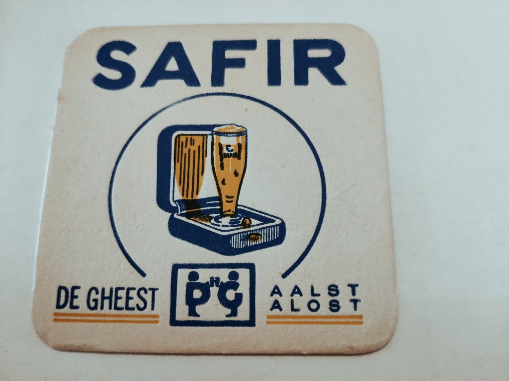 Bierviltje Safir, Ophalen of Verzenden, Zo goed als nieuw, Viltje(s), Overige merken
