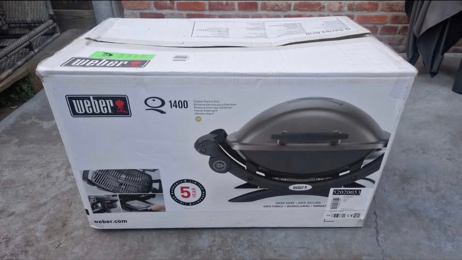 Elektrische BBQ weber, Jardin & Terrasse, Barbecues électriques, Enlèvement, Neuf, Weber