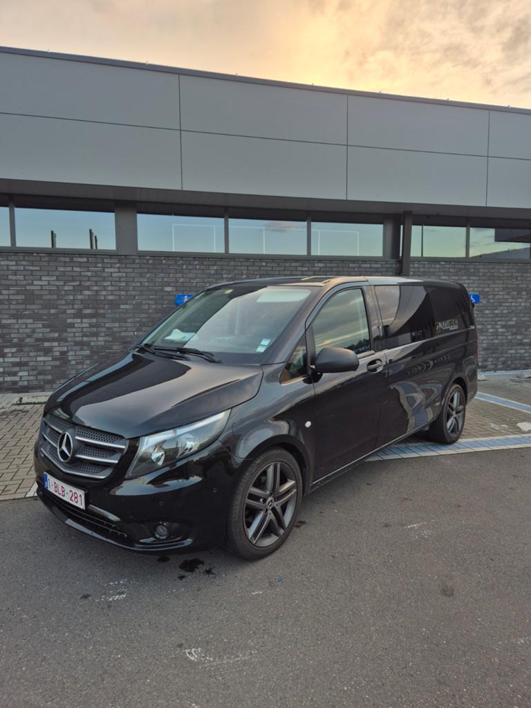 Mercedes Vito 2018, cabine double, 6 places, automatique, Autos, Cuir, Achat, Euro 6, 2500 kg