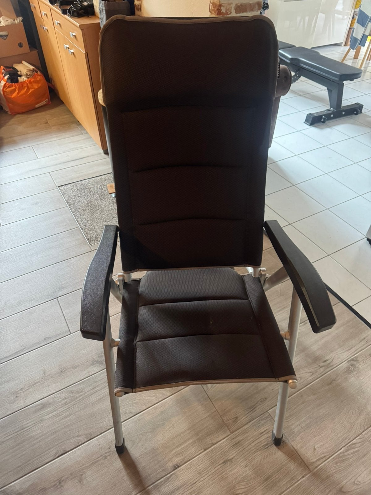Westfield verstelbare campingstoelen – aluminium – hoge rug, Caravans en Kamperen, Ophalen, Zo goed als nieuw