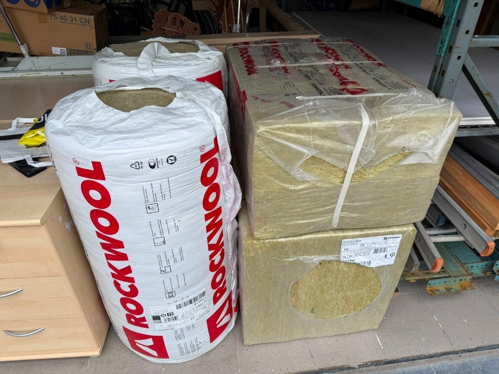 Rockwool isolatie 100mm, Doe-het-zelf en Bouw, Isolatie en Afdichting, Ophalen, Dakisolatie, Nieuw, Steenwol
