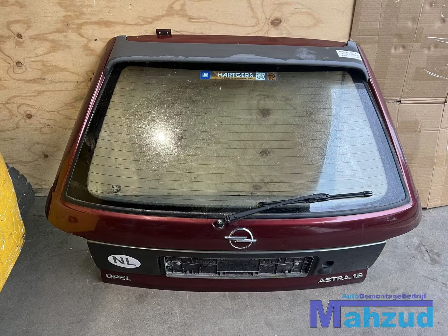 OPEL ASTRA F Rood Z549 achterklep hatchback 1991-1999, Arrière, Opel Automobile GmbH, Porte, Opel