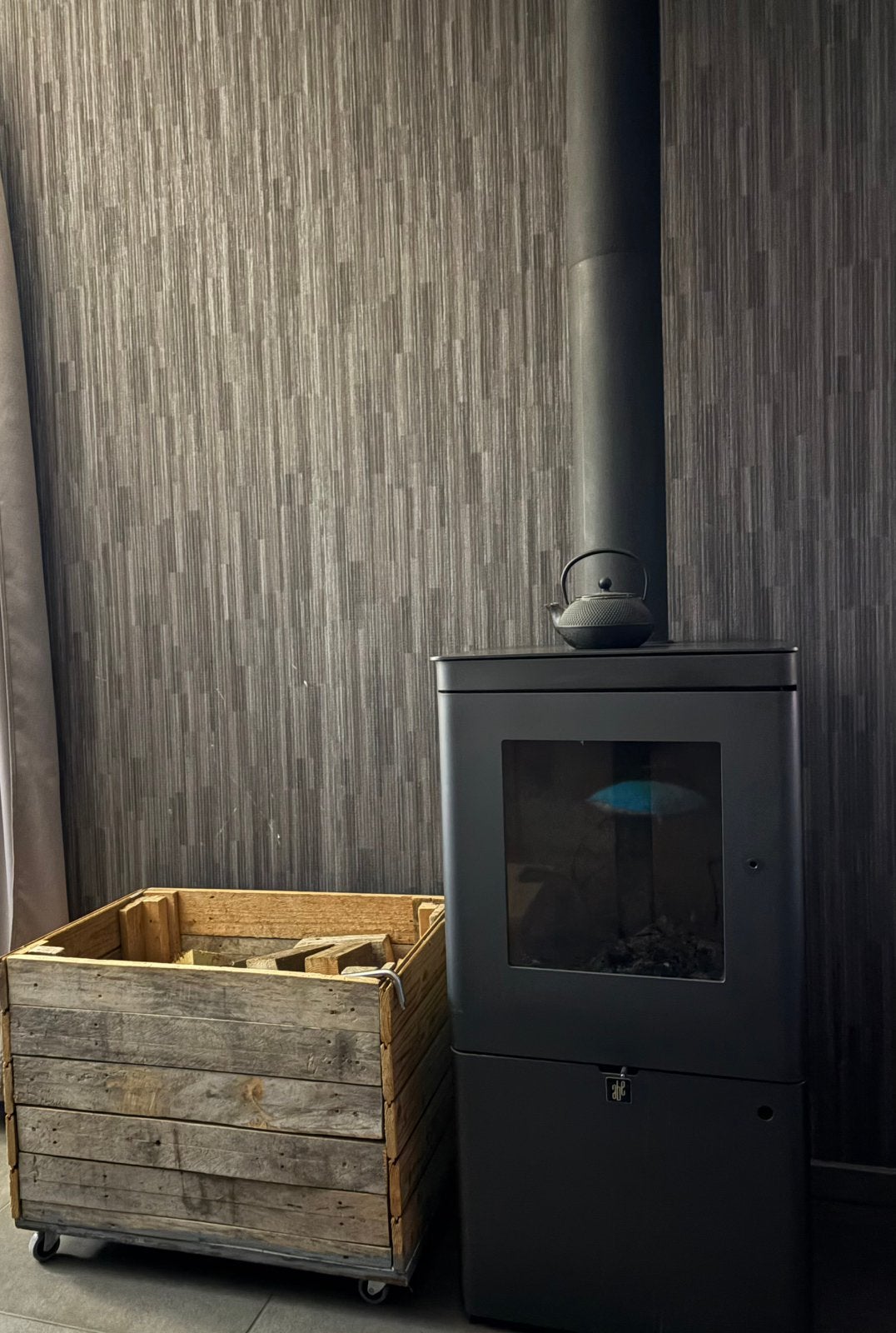 Houtkachel ABE – 11 kW – bovenaansluiting, Ophalen, Gebruikt, Houtkachel, Vrijstaand