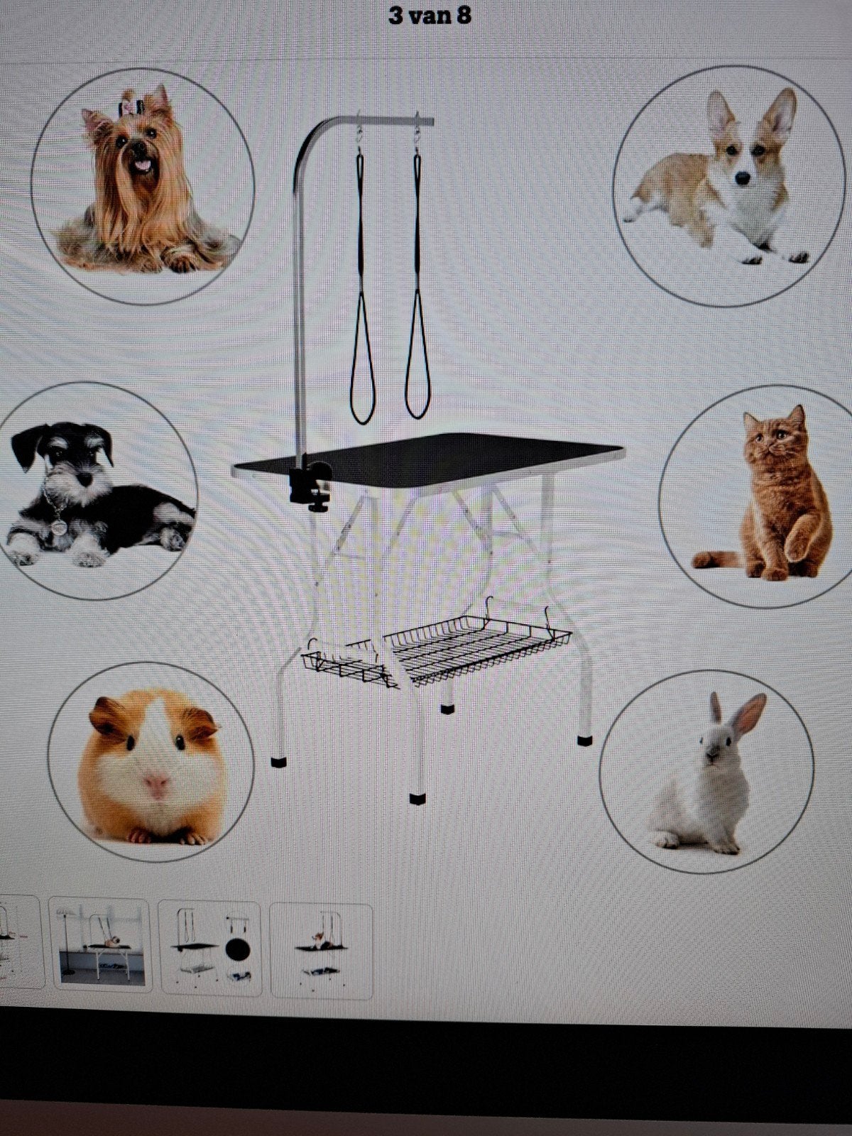 trim / verzorgingstafel dieren !, Ophalen
