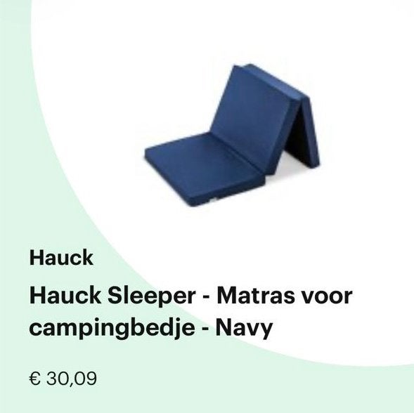 Matelas de voyage Hauck, Enlèvement, Comme neuf, Lit de voyage