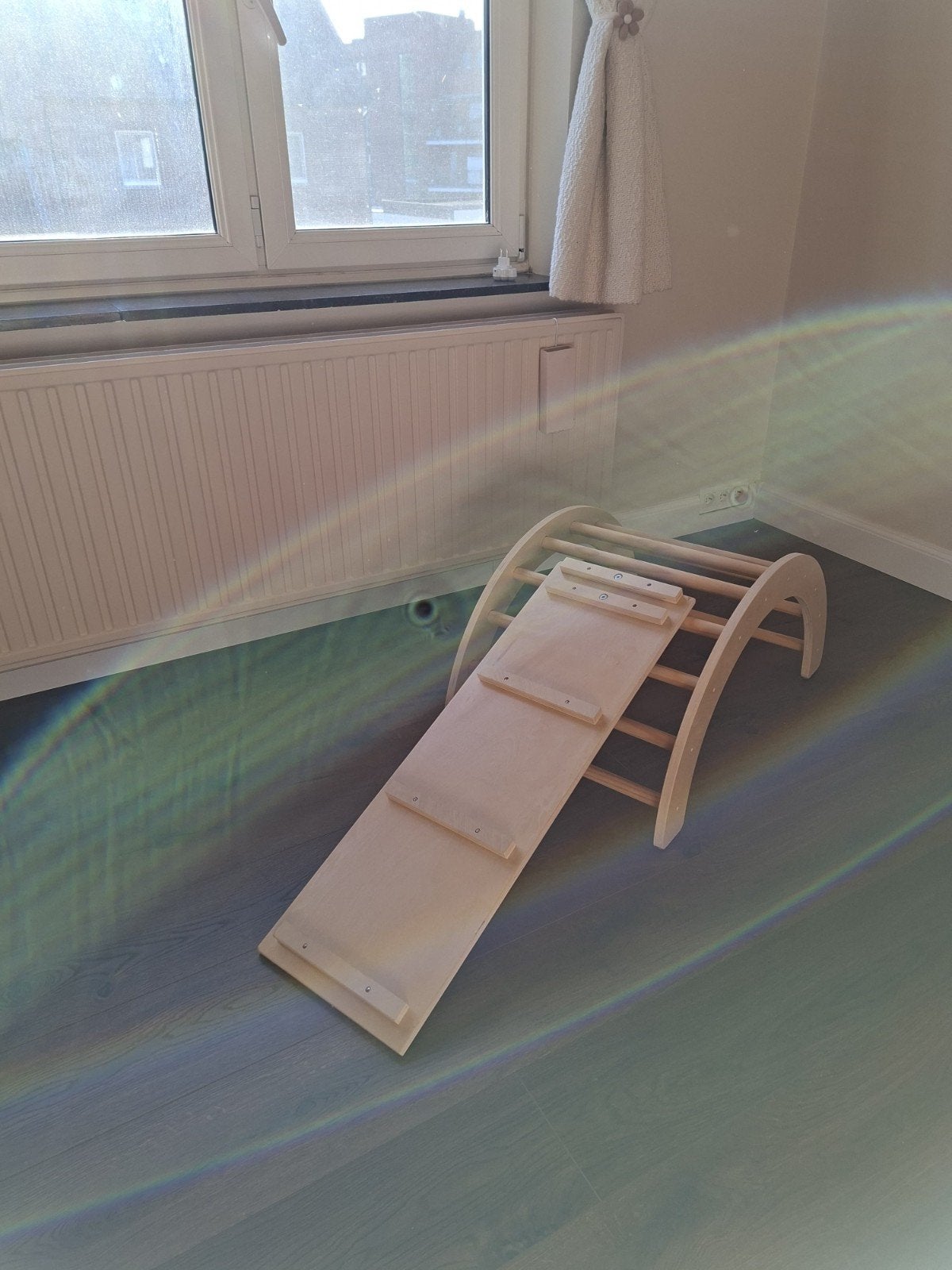 Houten klimrek voor kinderen, Ophalen