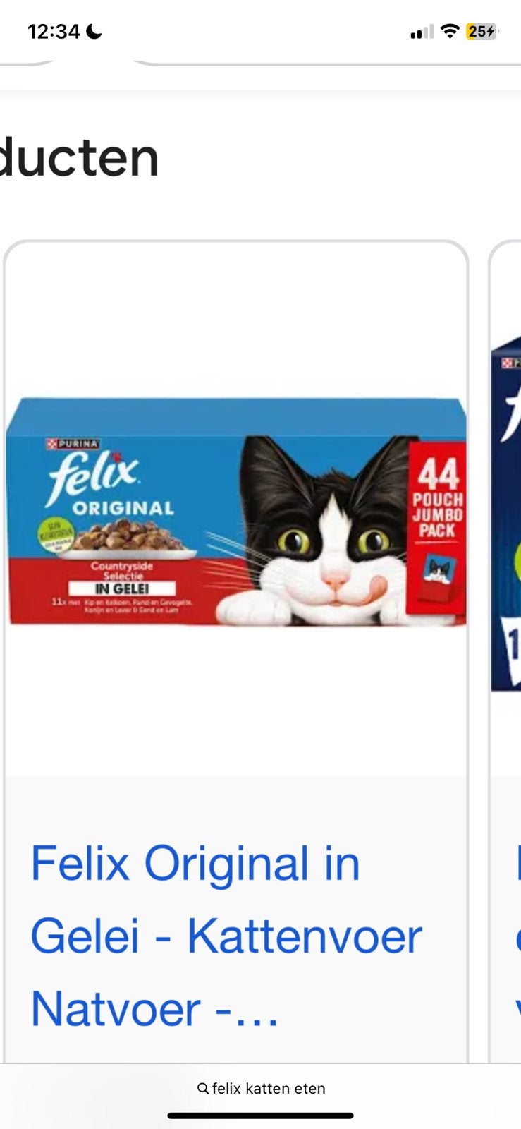 2 dozen  felix  katten eten, Ophalen of Verzenden, Kat