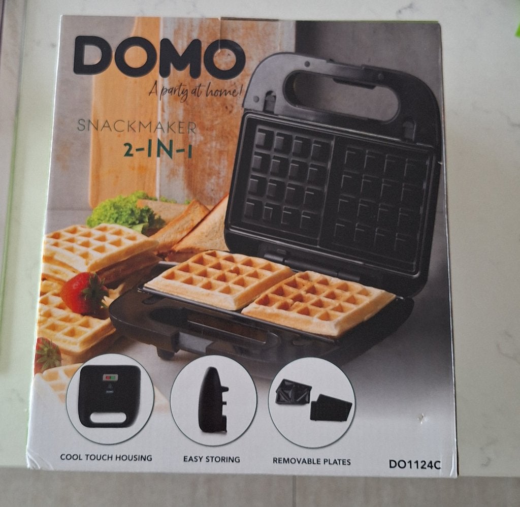 Appareil à snacks Domo 2-1, Enlèvement ou Envoi, Plaques amovibles, Neuf