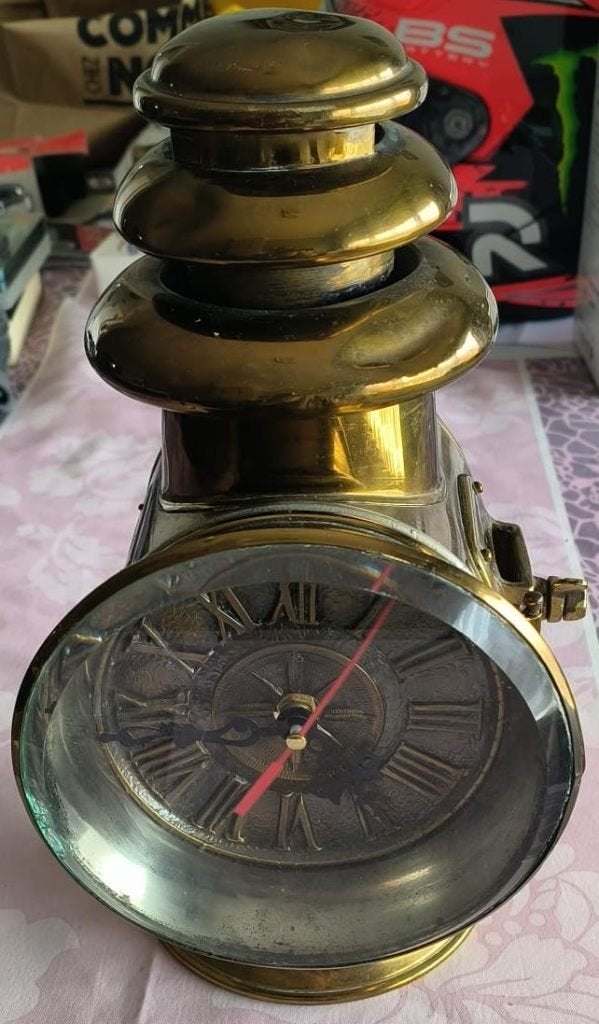 Vintage tafelklok in maritieme stijl, Antiek en Kunst, Antiek | Klokken, Ophalen