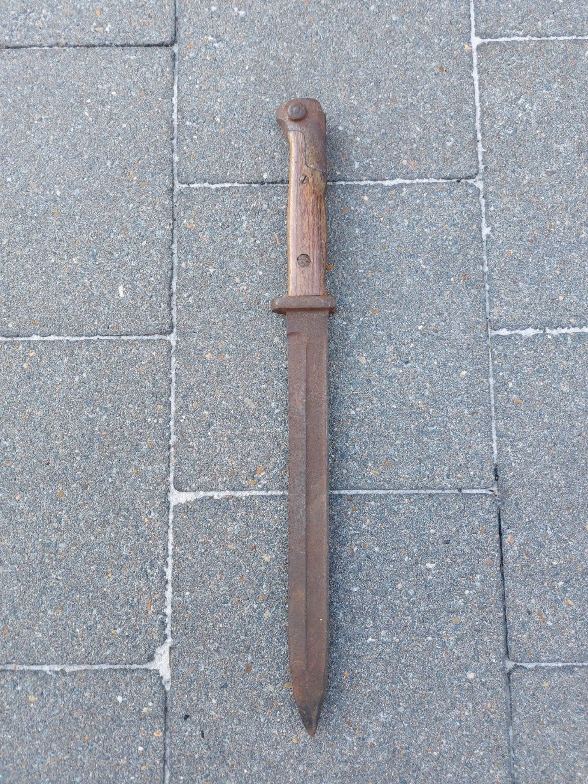 Baïonnette allemande de la Première Guerre mondiale modèle 8, Collections, Enlèvement ou Envoi, Armée de terre, Couteau ou Poignard