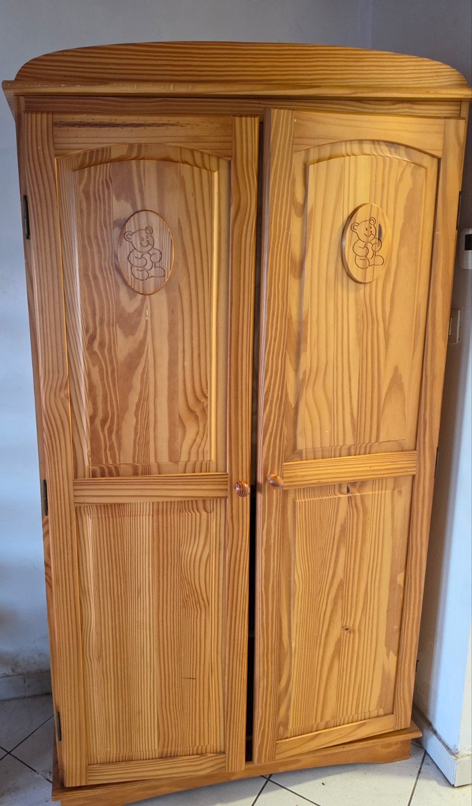 Garde-robe 1,85Mx1Mx50cm 0478-28.75.33 pin massif pos. livré, Maison & Meubles, Enlèvement