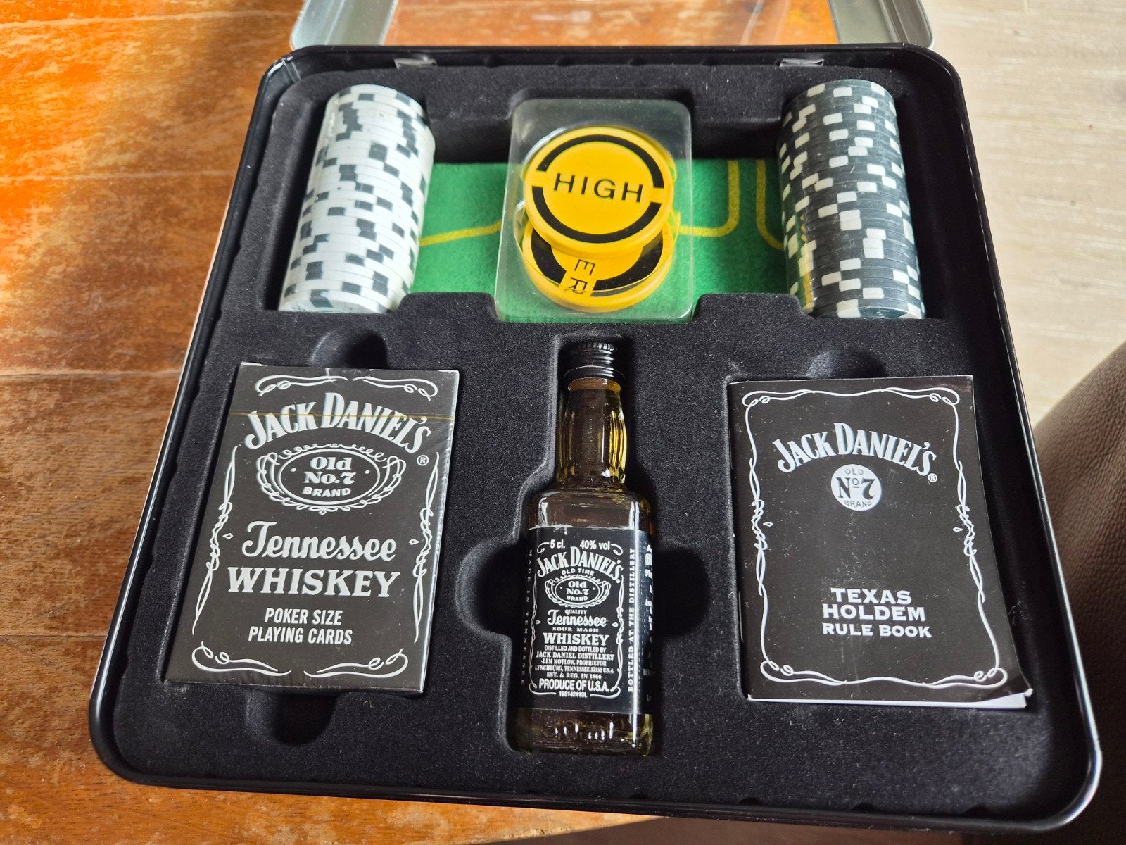 pokerset Jack Daniels, Ophalen, Zo goed als nieuw