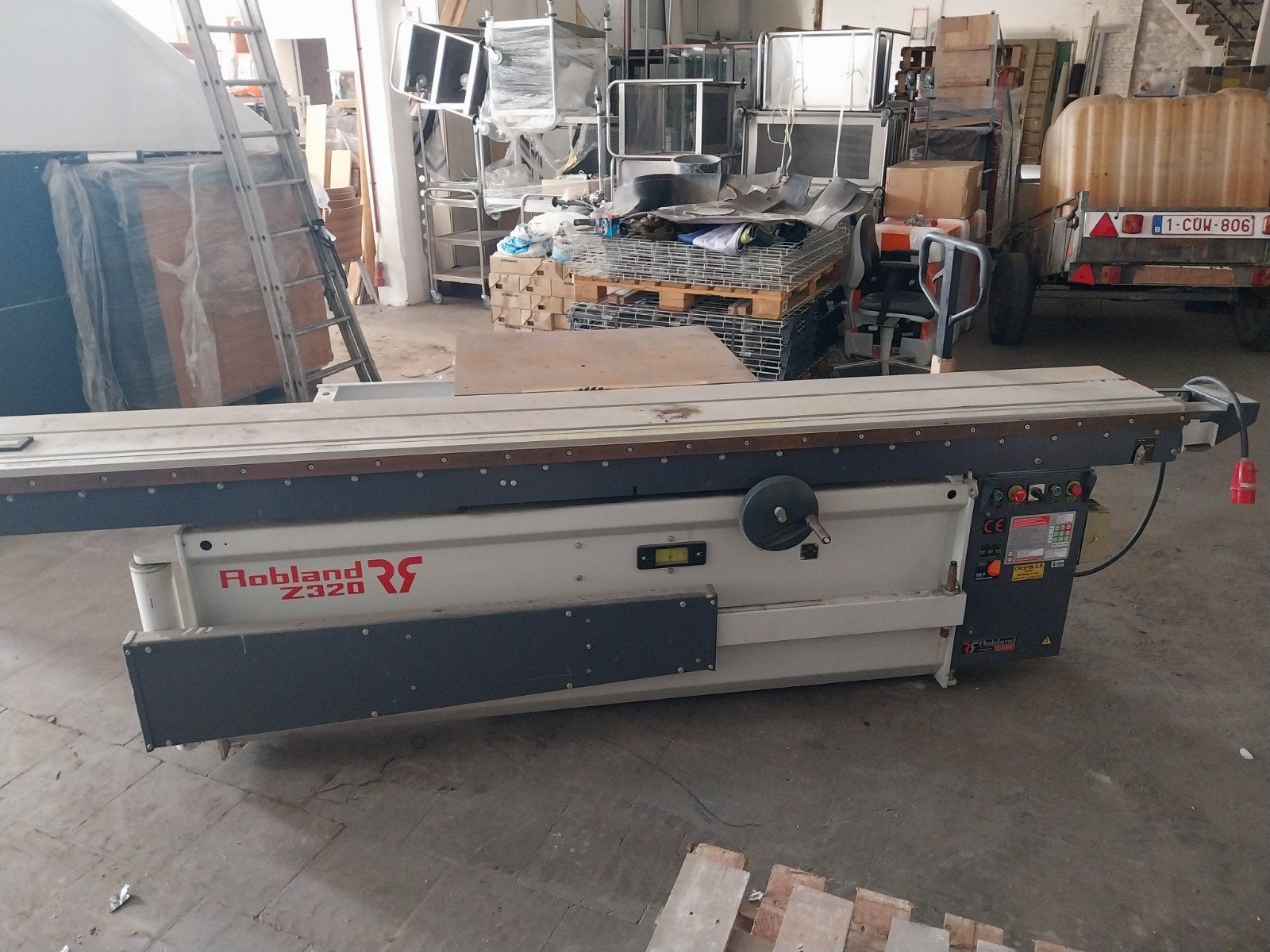 panneauteuse robland z320, Ophalen