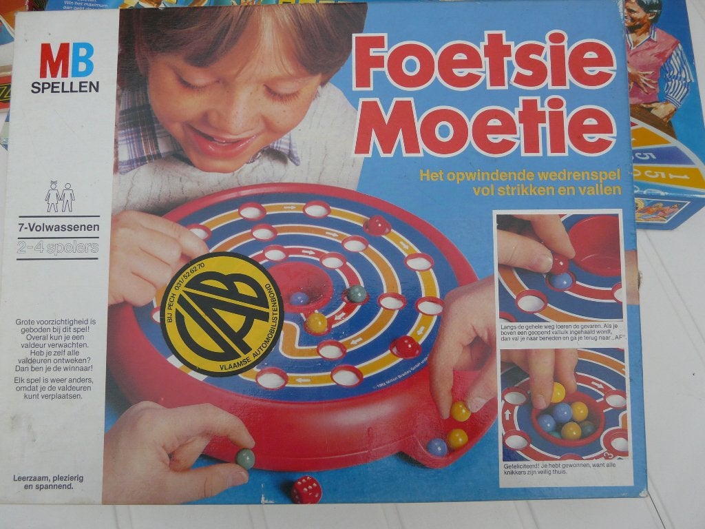 Vintage Gezelschapsspel "Foetsie Moetie" vanaf 7 jaar, Een of twee spelers, Ophalen, Gebruikt, MB spellen