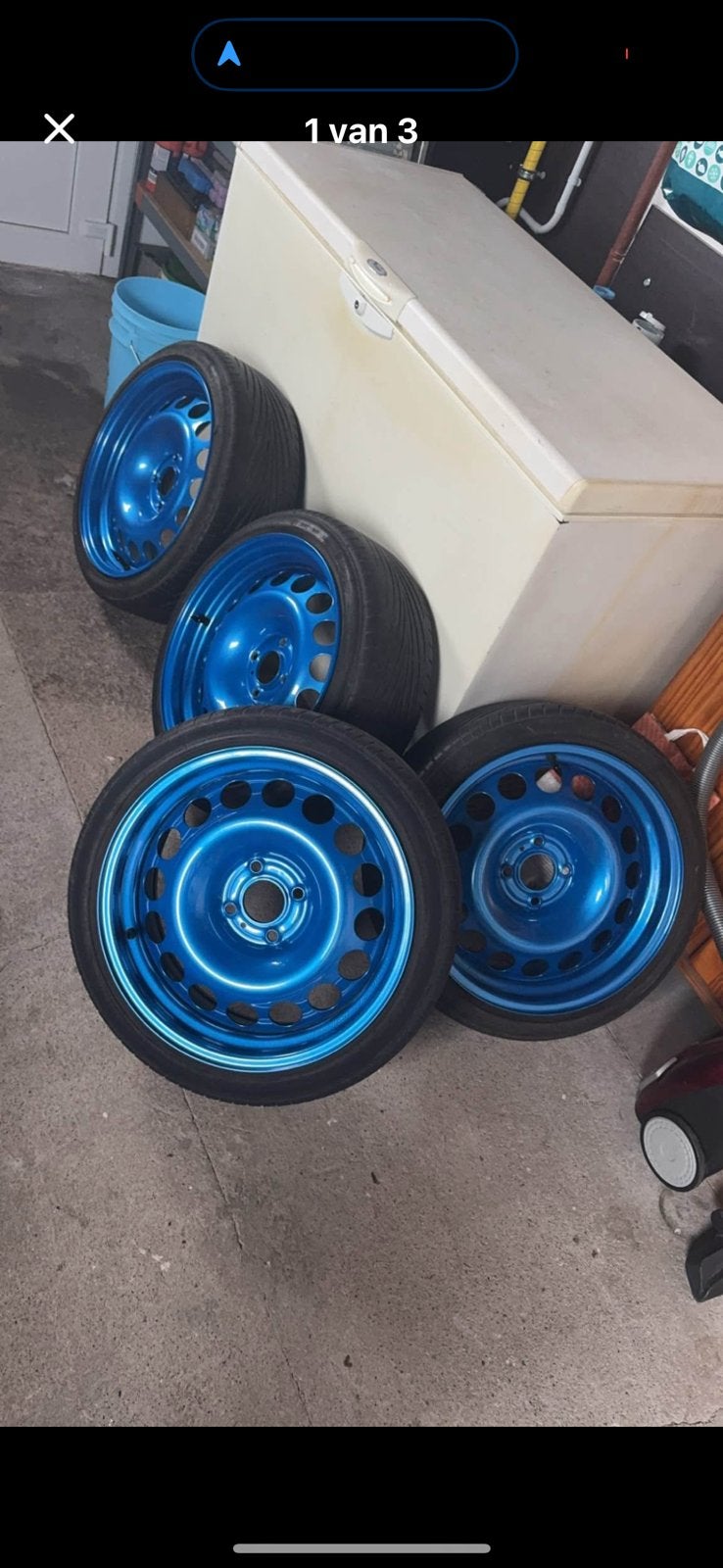 Stalen breedset 17inch 4x108, Enlèvement, Neuf