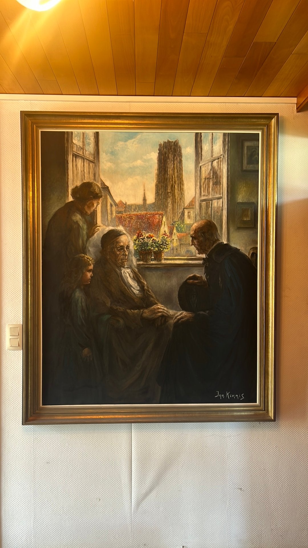 Schilderij Ignace Kennis, Mechelen, Antiek en Kunst, Ophalen