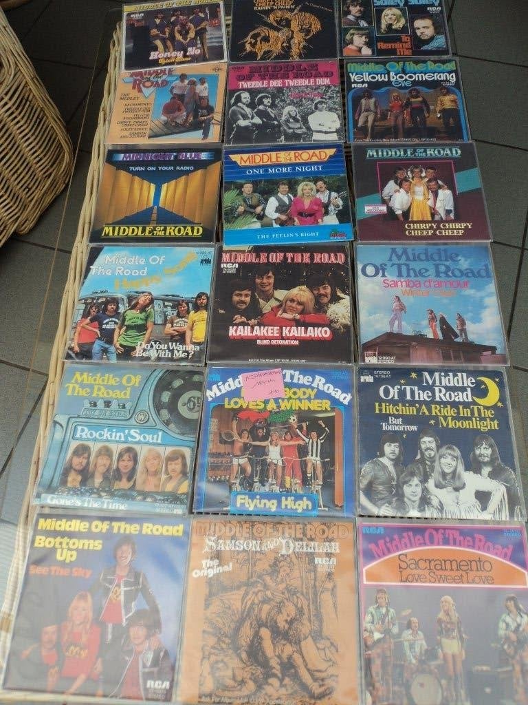 Middle of the road: lot van 18 singles voor 10 euro!, Cd's en Dvd's, Ophalen of Verzenden, Zo goed als nieuw