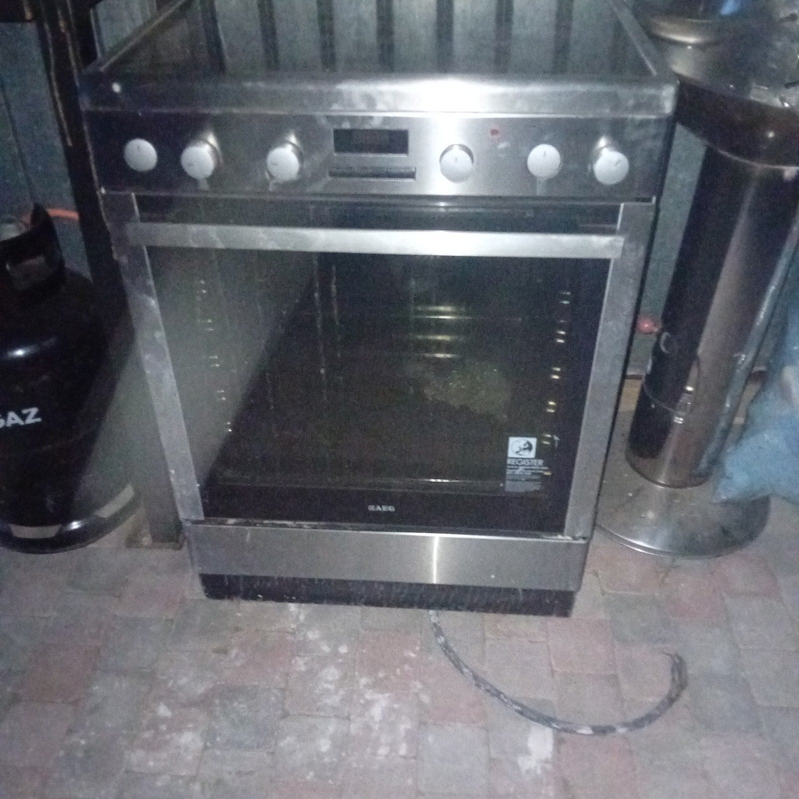 Cuisinière électrique AEG avec plaque vitrocéramique et four, Enlèvement, Électrique