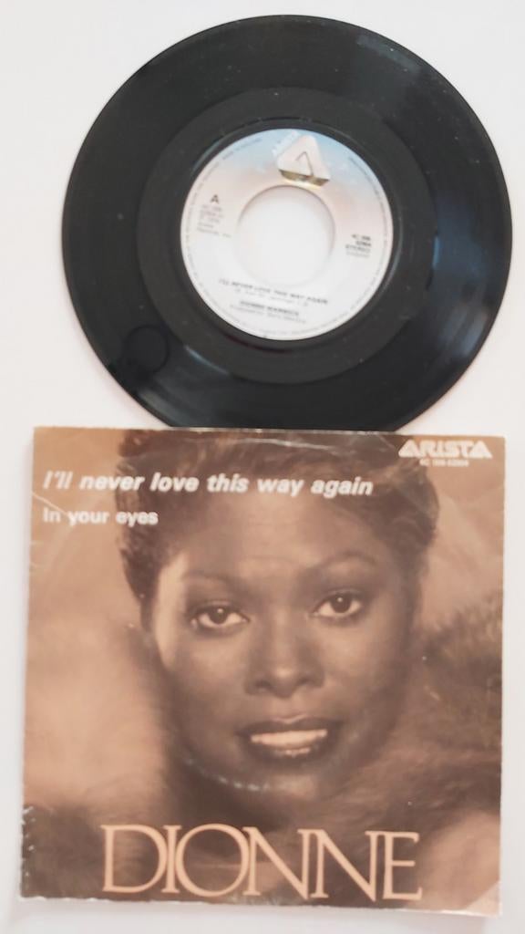 Dionne Warwick  - I'll never love this way again, Enlèvement ou Envoi, Single, Comme neuf, Pop