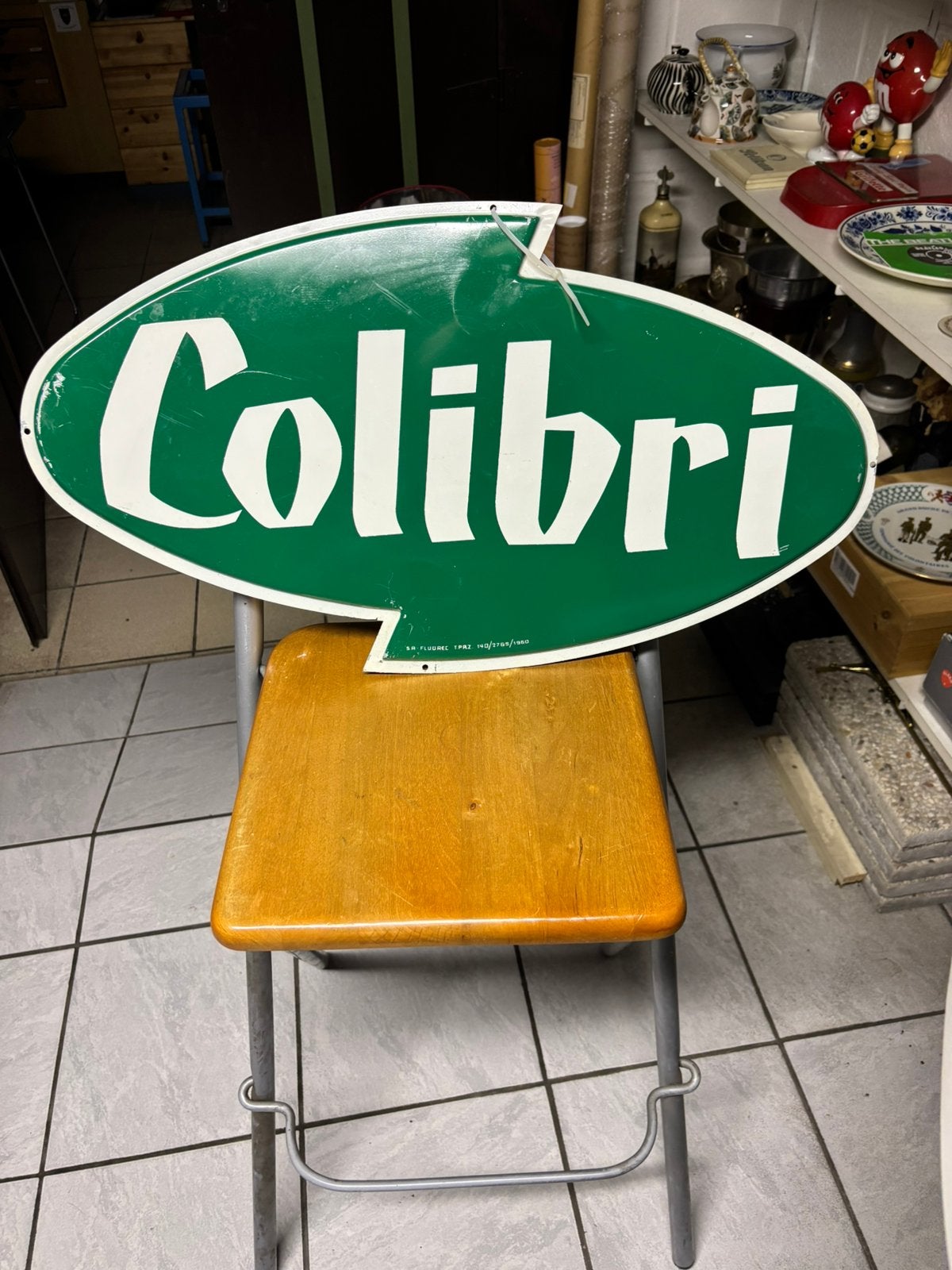 Blikken reclame colibri limonade 1960, Verzamelen, Ophalen of Verzenden, Gebruikt