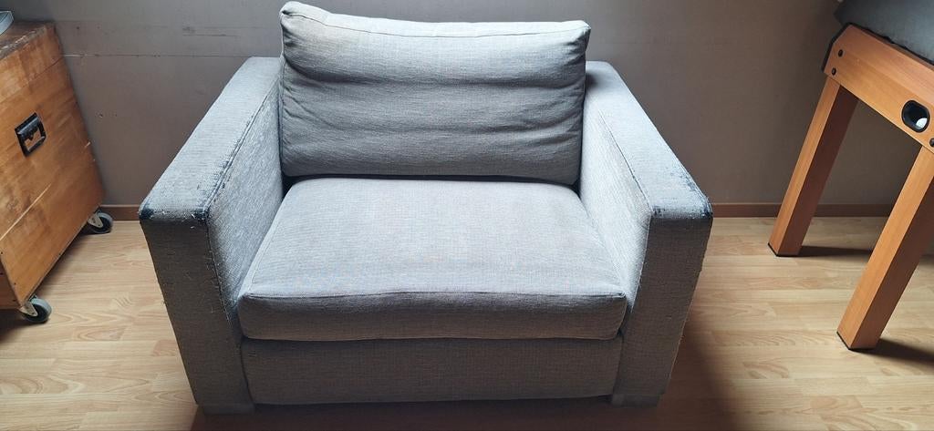 Zetel (1,5 zit), Huis en Inrichting, Zetels | Zetels, Ophalen, Gebruikt, 75 tot 100 cm, Rechte bank