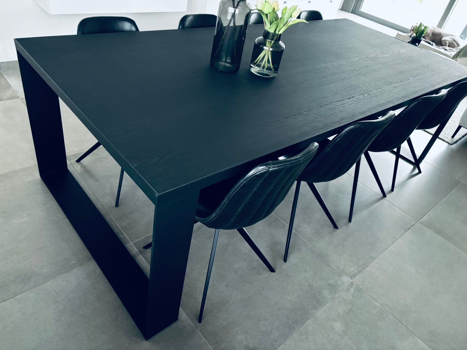 Eettafel met 8 stoelen, Enlèvement, Comme neuf