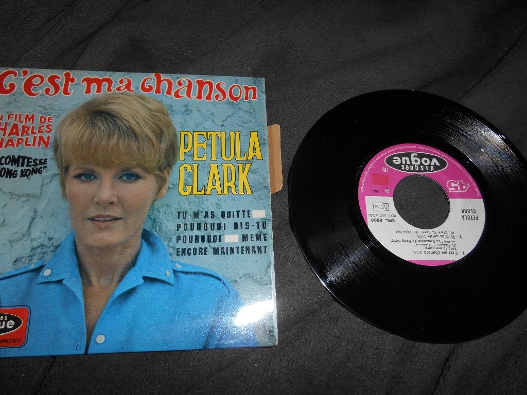 45T 4 pistes Petula Clark c'est ma chanson avec vignette, Enlèvement ou Envoi
