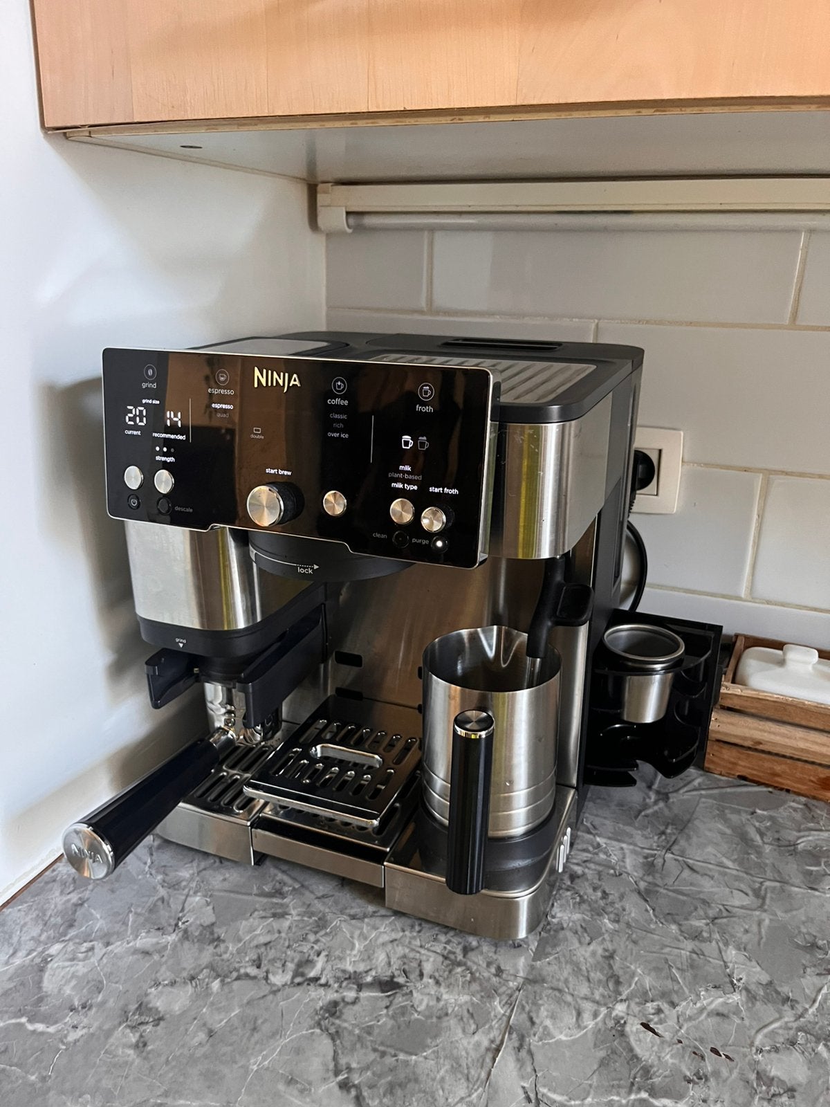 Ninja koffiemachine, Elektronische apparatuur, Ophalen of Verzenden, Zo goed als nieuw, Koffiemachine