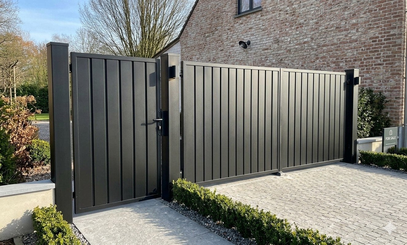 Top affaire 5670€ prix magasin portail complet, Aluminium