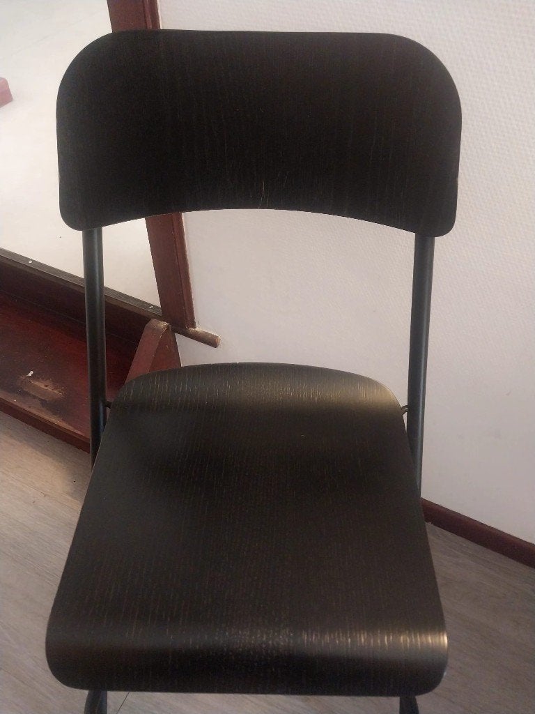 Deux chaises hautes noires IKEA, Maison & Meubles, Enlèvement, Comme neuf, Noir, Deux