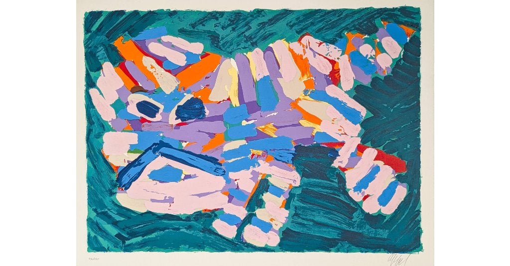 Karel Appel - Stalking Cat, Antiquités & Art, Numéroté, Envoi