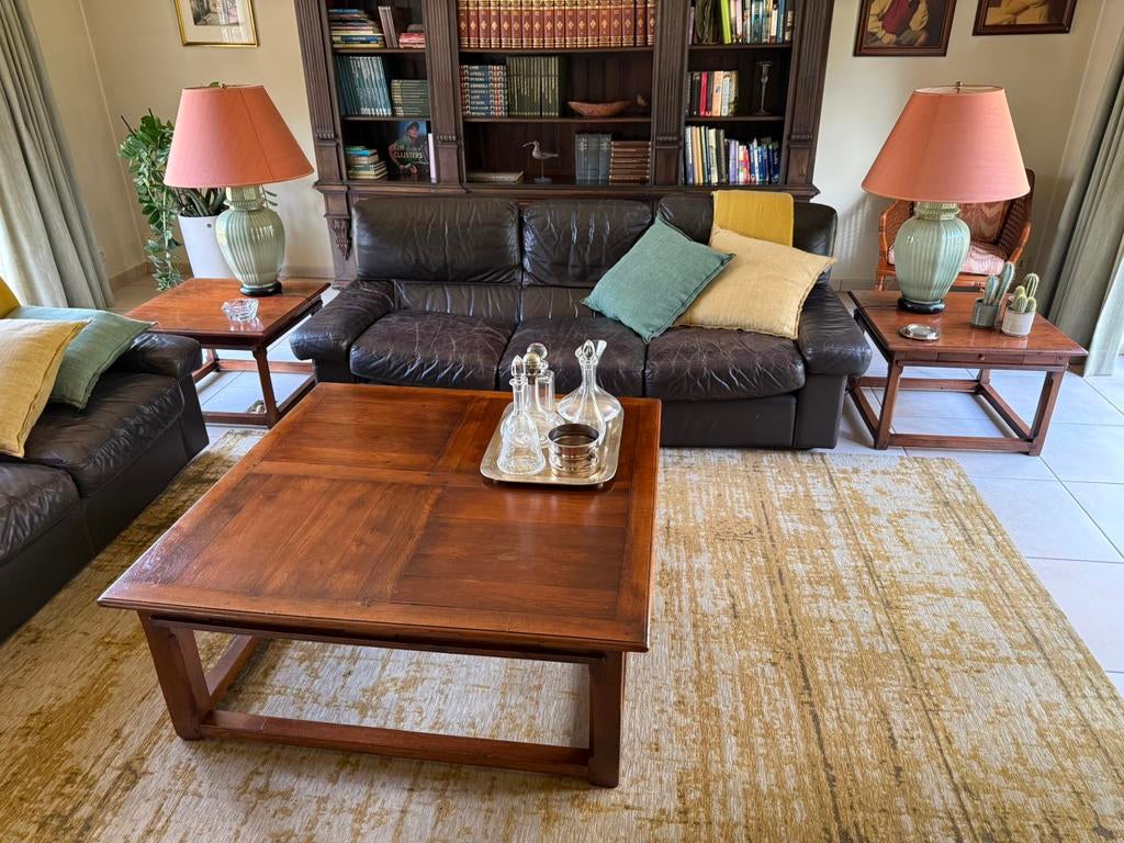Salontafel en 2 bijzettafels van MF., Antiek en Kunst, Ophalen