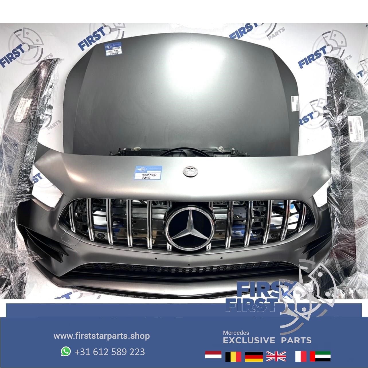 W177 V177 GT A35 AMG LINE VOORKOP MAT GRIJS Mercedes A Klass, Gebruikt, -, Voor, Ophalen of Verzenden