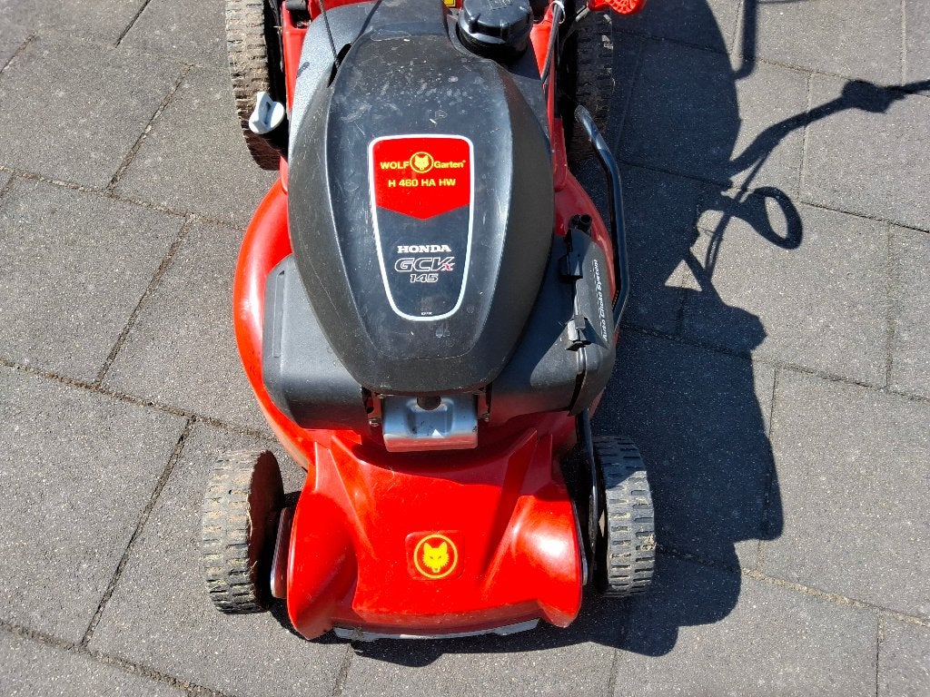 WOLF Grasmaaier 4takt benzinemotor zelftrekker, Ophalen, Zo goed als nieuw