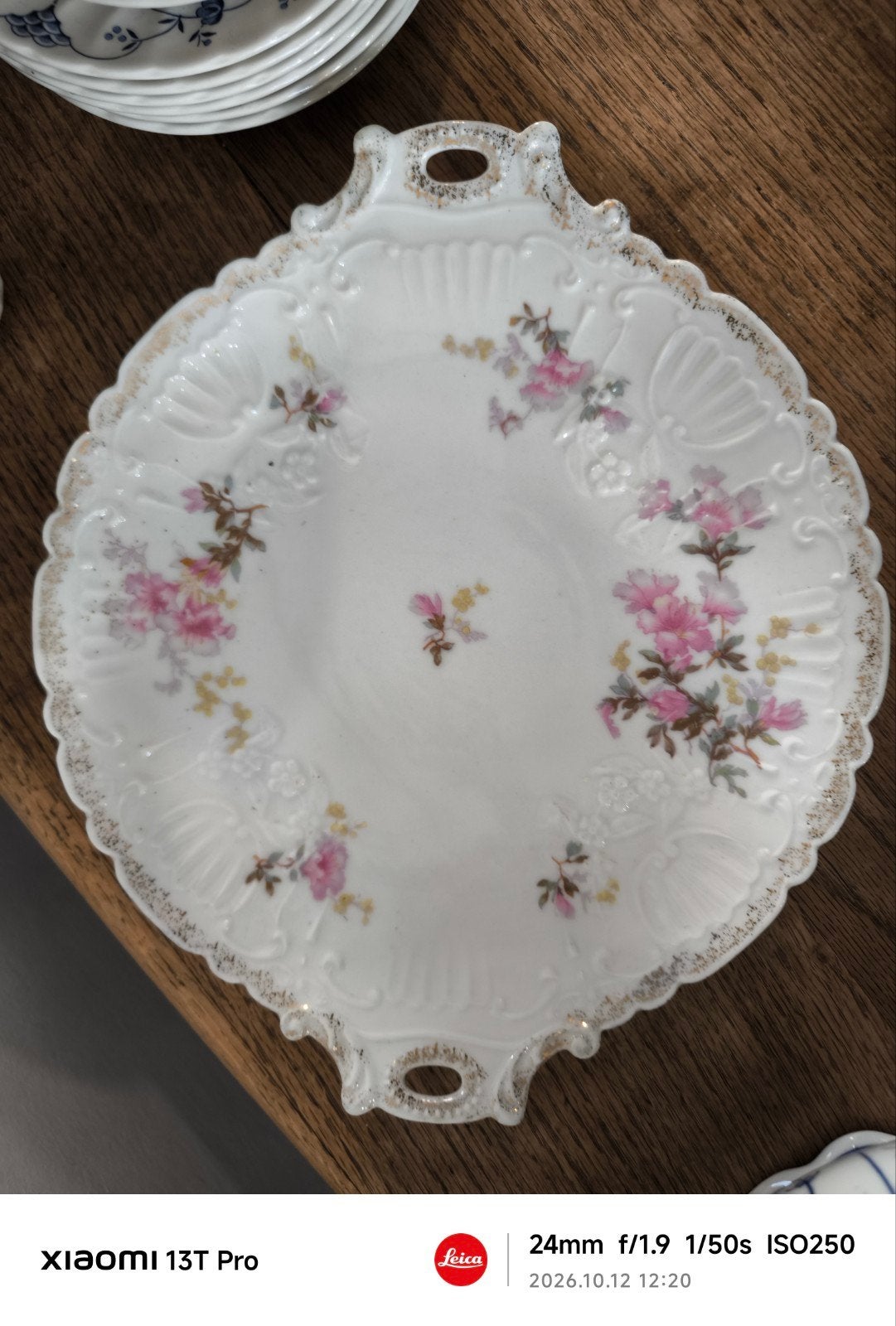 Grande assiette à tarte avec ses 12 assiettes à dessert, Enlèvement
