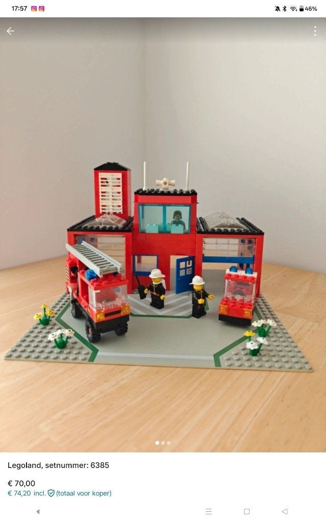 lego brandweer kazerne (legoland), Lego, Ophalen of Verzenden, Zo goed als nieuw, LEGOLAND
