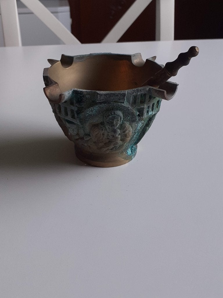Koperen vijzel, Antiek en Kunst, Ophalen