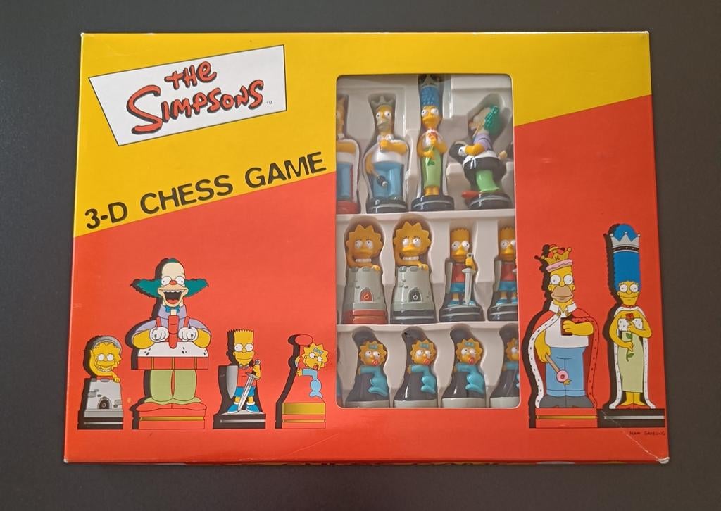 The Simpsons 3-D schaak spel/set., Verzamelen, Ophalen of Verzenden, Zo goed als nieuw, Overige typen