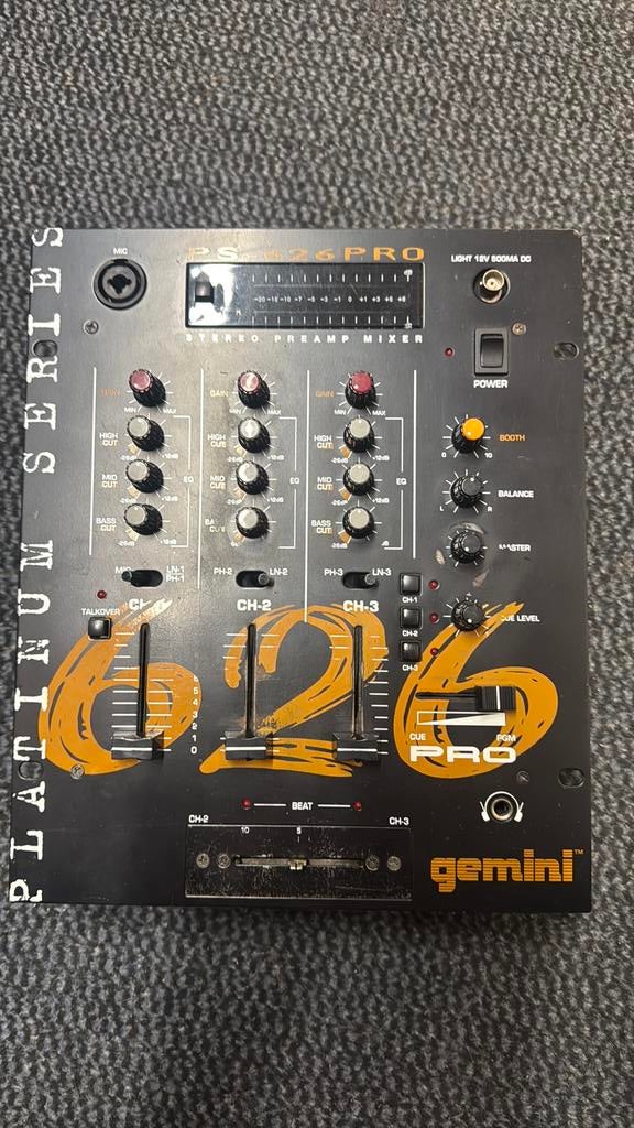 Table de mixage gemini ps 626 pro, Ophalen, Zo goed als nieuw