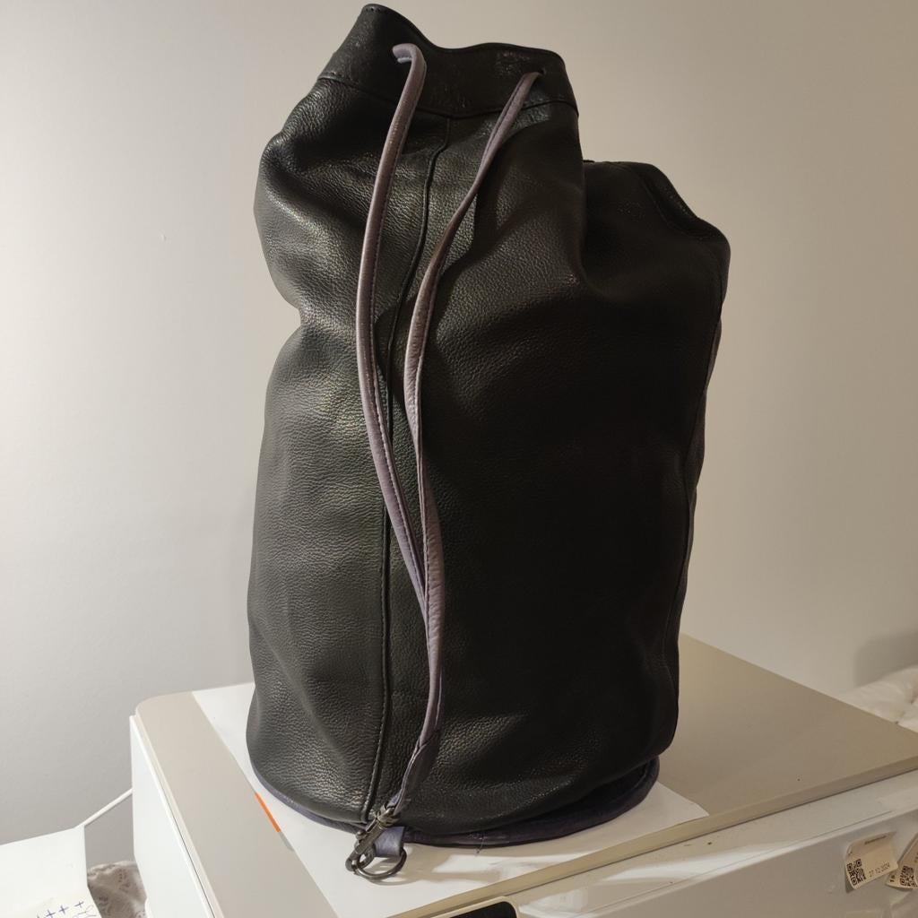 Sac à dos en cuir véritable pour femme, Envoi, Comme neuf