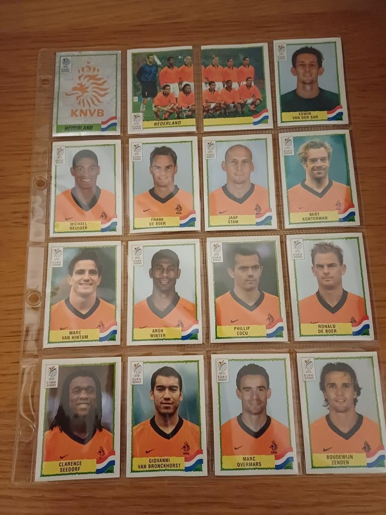 Panini Euro 2000 team Nederland (black back), Enlèvement ou Envoi