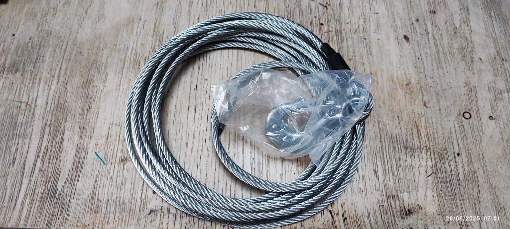 Câble en acier pour treuil, remorque 100% NEUF, Ophalen of Verzenden, Nieuw