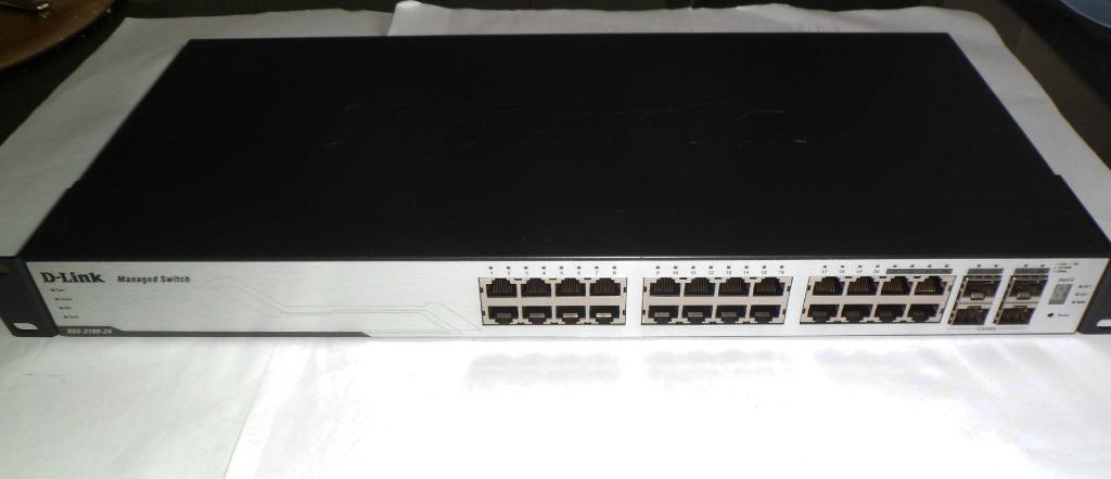 Commutateur géré D-Link DGS-3100-24 ports+supports 19 pouces, Enlèvement, Comme neuf